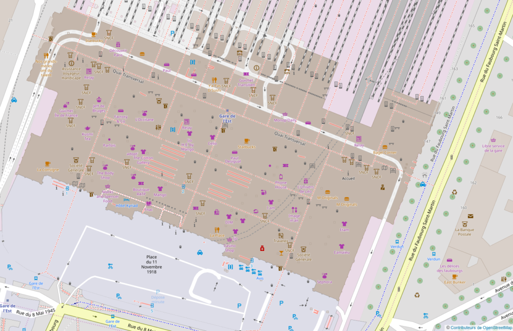 Gare de l’Est à Paris : trop de données et pas assez de sélecteur de niveau